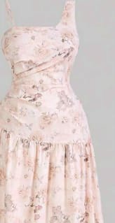 SHEIN MOD Plus Floral Print Butterfly Hem Dress – Sleeveless Square Neck Midi Dress – Soft Pink