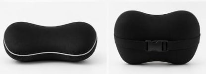 Car Headrest Memory Foam Cushion with Cotton Cover – Black Neck Support Pillow 20 x 25 cm