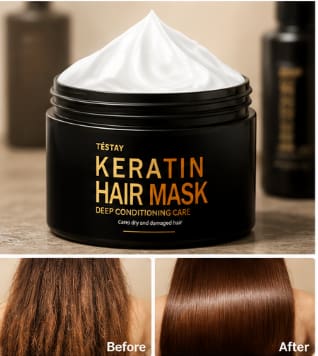 Keratin Hair Mask Deep Conditioning Care for Dry and Damaged Hair