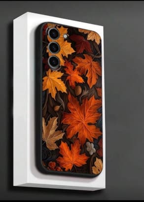 iPhone 15 Pro Autumn Maple Leaf Printed Phone Case