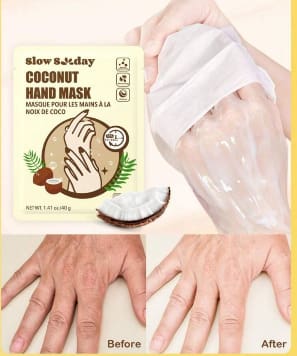 Coconut Hand Mask Deep Moisturizing Hand Care Gloves