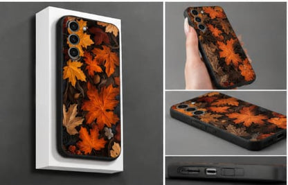 iPhone 15 Pro Autumn Maple Leaf Printed Phone Case