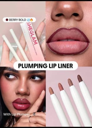SHEGLAM Plumping Lip Liner – Peach Please, Creamy Lip Defining Pencil for Fuller-Looking Lips
