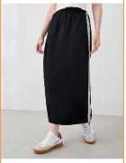 Trendyol Women’s Black Maxi Skirt – Side Lace Detail Straight Skirt, Fast Delivery in 5 Days