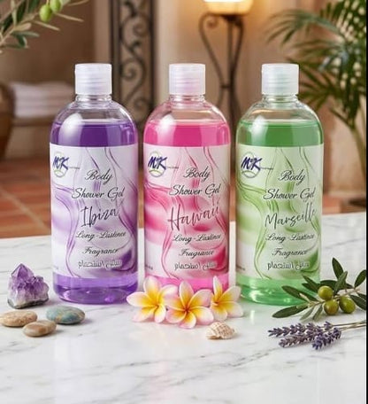 MK Body Shower Gel Long-Lasting Fragrance – Ibiza, Hawaii & Marseille