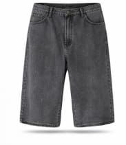 Men’s Grey Wide Leg Jeans – Casual Loose Fit Straight Denim Pants