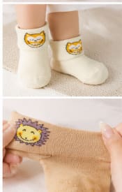 Baby Multicolor Cartoon Ankle Socks Set