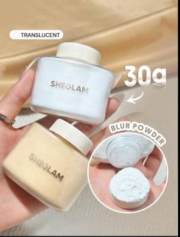 SHEGLAM Translucent Blur Powder, Lightweight Loose Setting Powder 30g for Smooth Makeup Finish