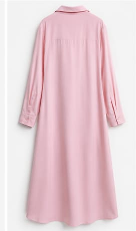 SHEIN Women’s Pink Long Shirt Dress – Button Front Wrap Style Maxi Blouse, SHEIN Fast Delivery in 5 Days