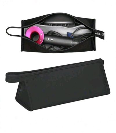Black Hair Tool Storage Pouch