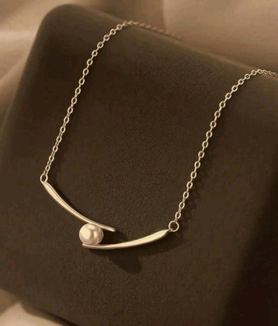 SHEIN Minimal Pearl Pendant Chain Necklace – Fast Delivery in 5 Days