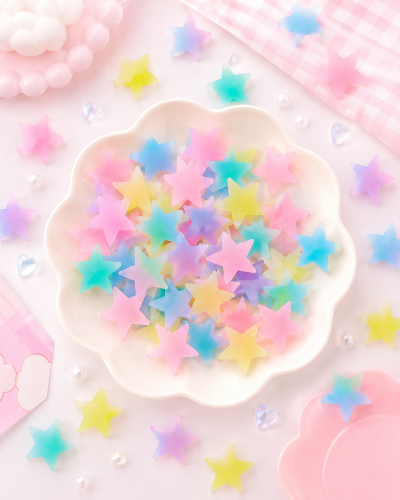 100pice Multicolor Glow Star Wall Stickers – Decorative Luminous Stars for Room Decor