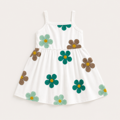 Toddler Girls Floral Print Sleeveless Dress