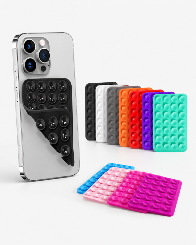 Silicone Suction Phone Mount Pad – Anti Slip Adhesive Phone Holder