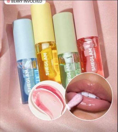 SHEGLAM Lip Oil – Berry Involved, Glossy Hydrating Lip Oil with Berry Pink Tint