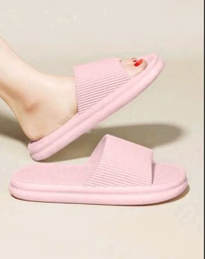 SHEIN Women’s Pastel Ribbed Slide Sandals – Soft Lightweight Open Toe Slippers, SHEIN Fast Delivery in 5 Days
