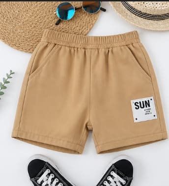 Kids Casual Summer Shorts – Elastic Waist Cotton Blend Shorts for Boys