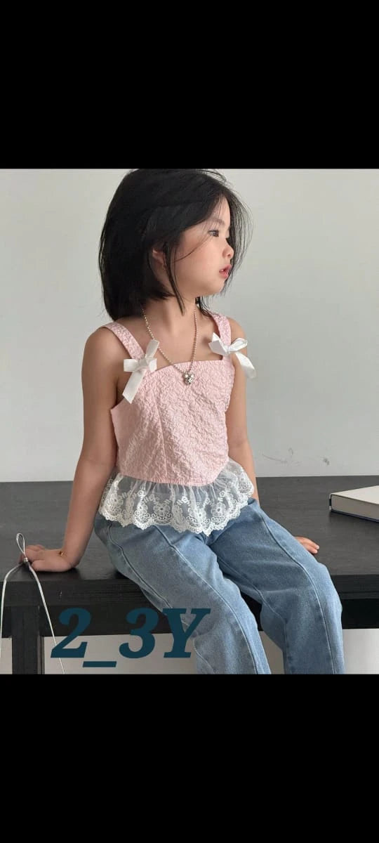 Girls Lace Trim Camisole Top – Summer Style (2–3Y)