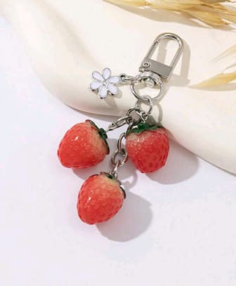 SHEIN Strawberry Fruit Keychain – Fast Delivery in 5 Days