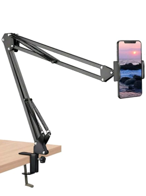 Adjustable Desk Clamp Phone Holder Arm