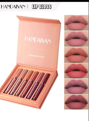HANDAIYAN Matte Liquid Lipstick Set – 6 Colors