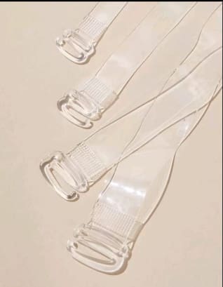 Clear Invisible Bra Straps for Women – Transparent Adjustable Replacement Shoulder Straps