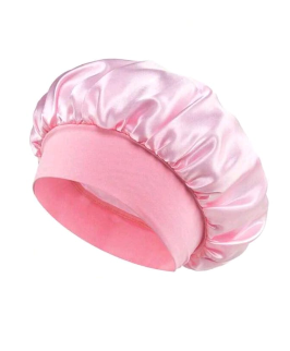 Pink Satin Sleep Bonnet